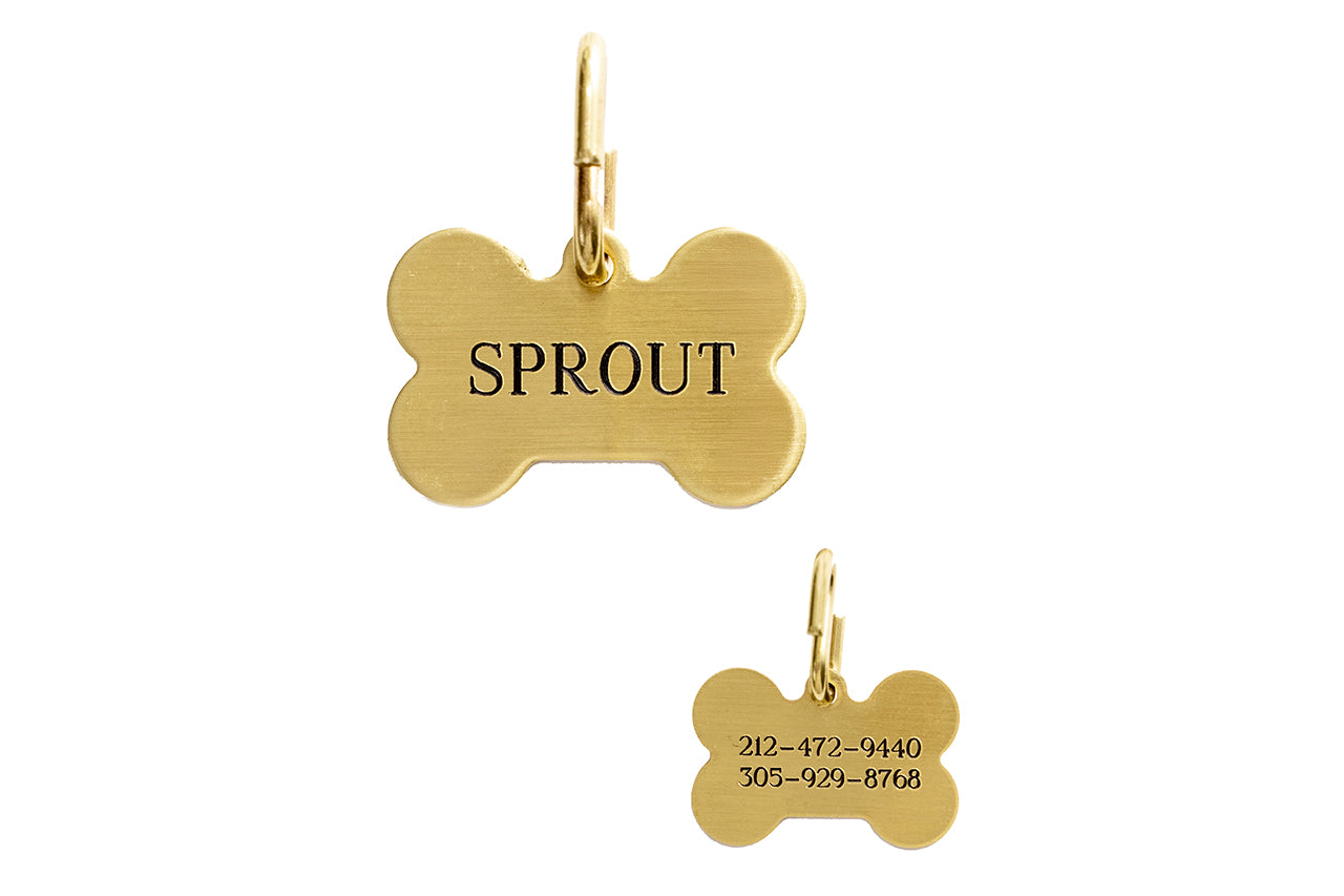 Brass dog tags for fashion pets