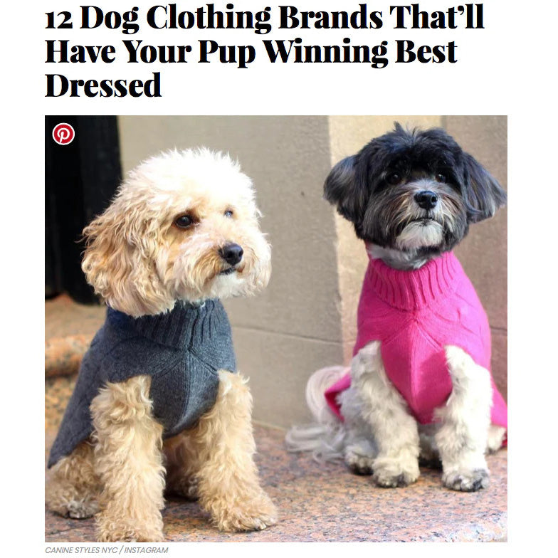 InStyle Names 12 Dog Clothing Brands That’ll Have Your Pup Winning Best Dressed