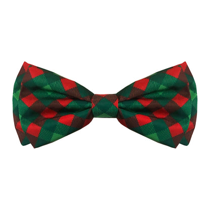 Christmas - Scottish Check  - Dog Bow tie