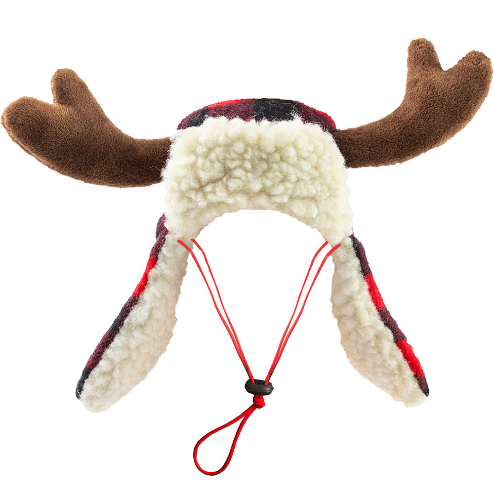 Buffalo Holiday Antler - Dog Headband - Holiday Dog Hat