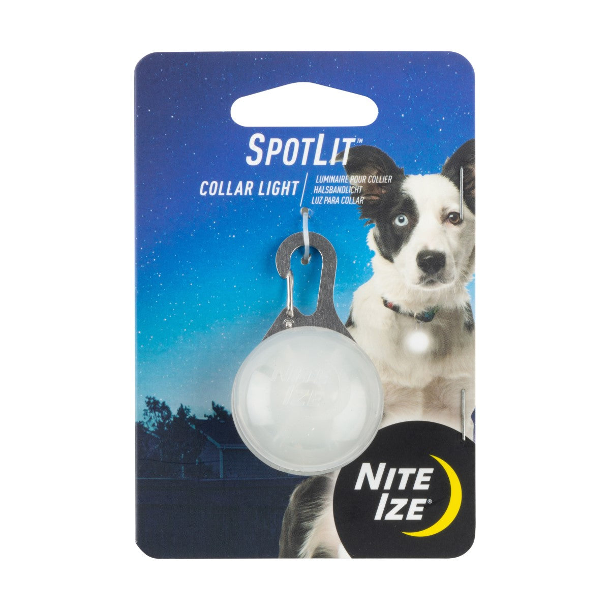 Nite Ize SpotLit Collar Light Plastic Lime / Blue/ Orange/ Pink/ White