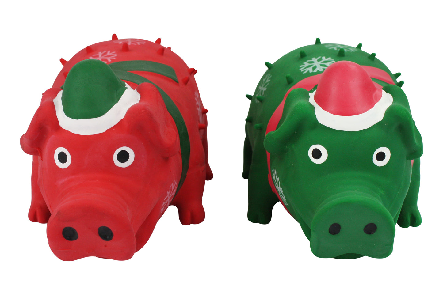 Christmas - Latex Pig - Dog Toy - 2 color option