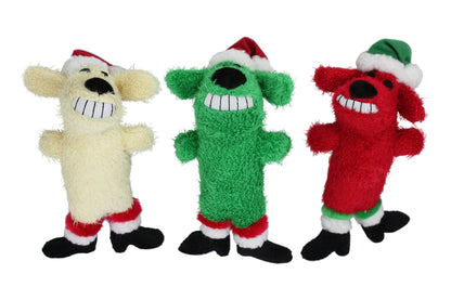 Christmas - Holiday Loofa Santa Dog Toy