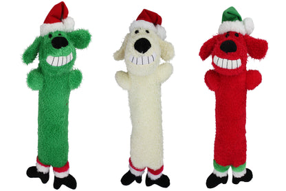 Christmas - Holiday Loofa Santa Dog Toy