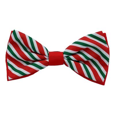 Christmas - Peppermint Stripe Bow Tie