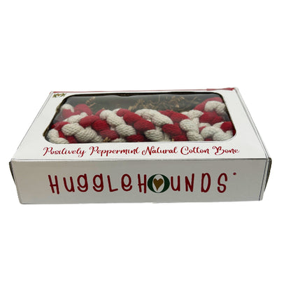 Holiday Peppermint Cotton Rope Bone in Display Box