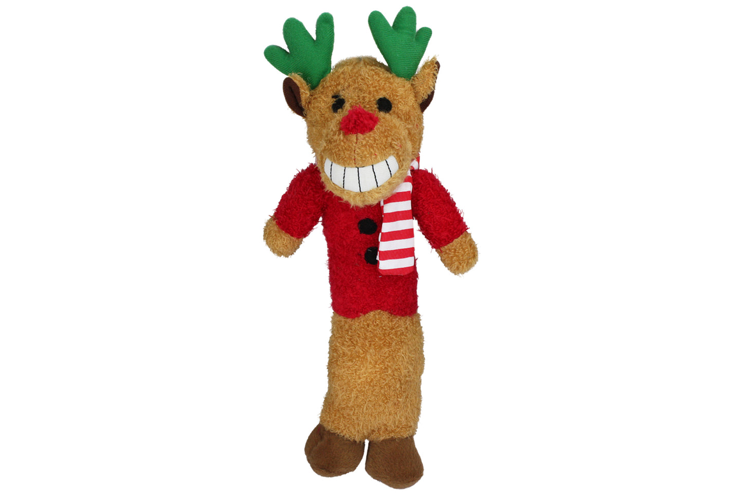 Christmas - Holiday Reindeer Loofa Dog Toy