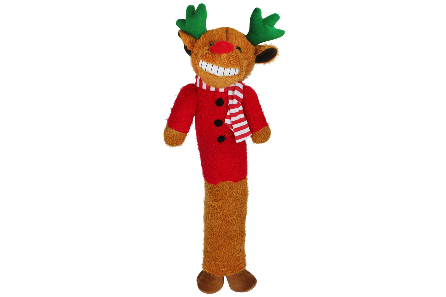 Christmas - Holiday Reindeer Loofa Dog Toy