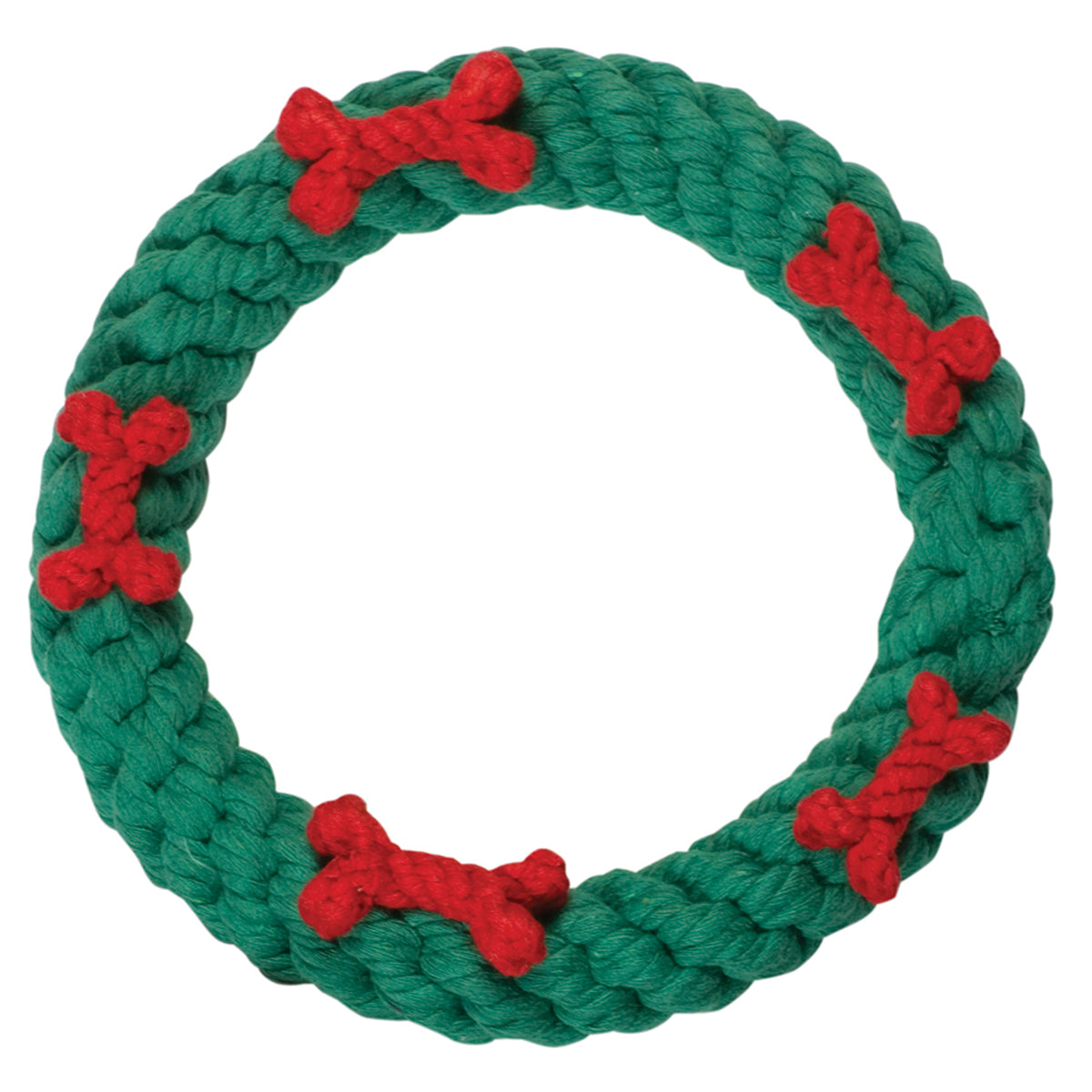 Christmas - Holiday - Green Ring with Red Bones