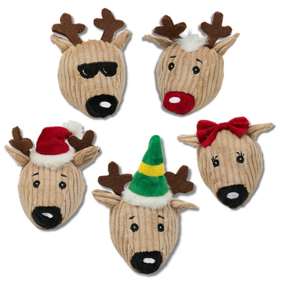 Christmas - Santa's Reindeer Wee Huggle Balls - Dog Toy