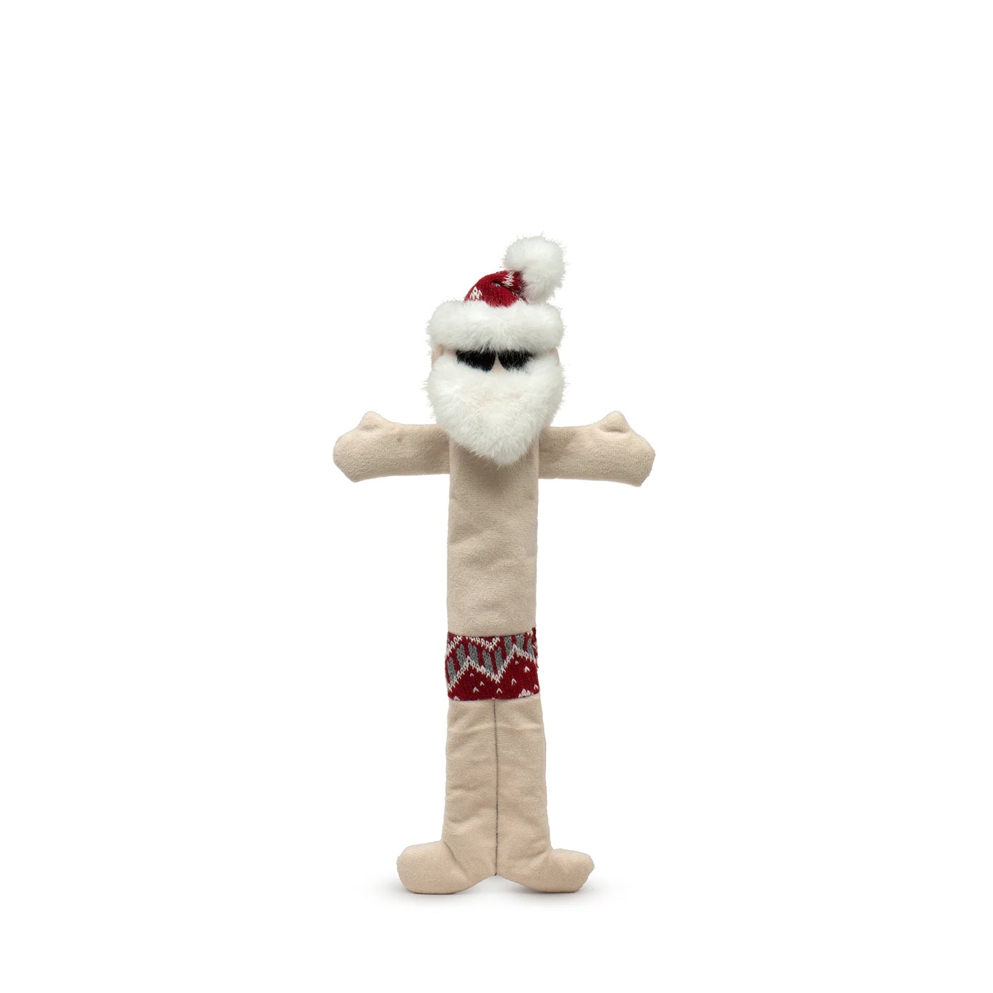 Christmas - Santa Beach Bum Long and Lovelie Plush Dog Toy