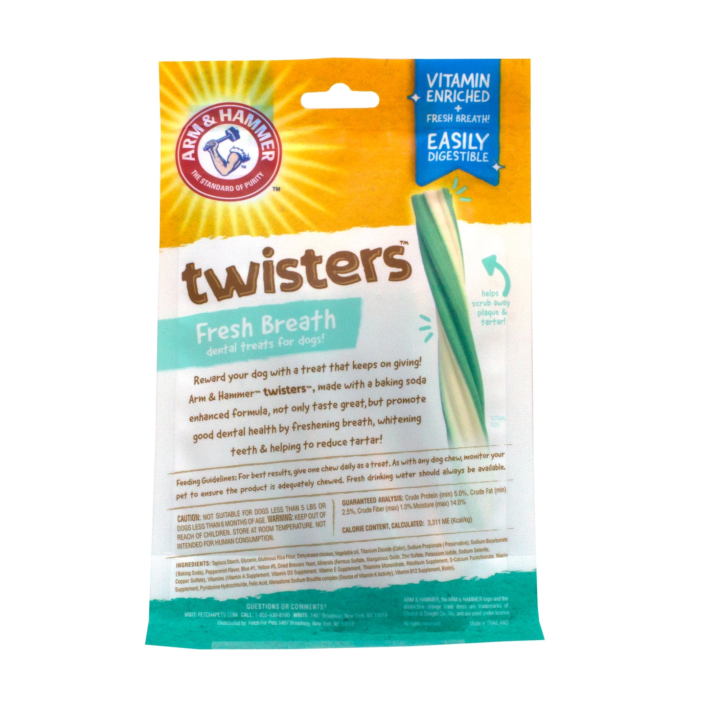 Dental Treats Twisters Fresh Breath - Mint