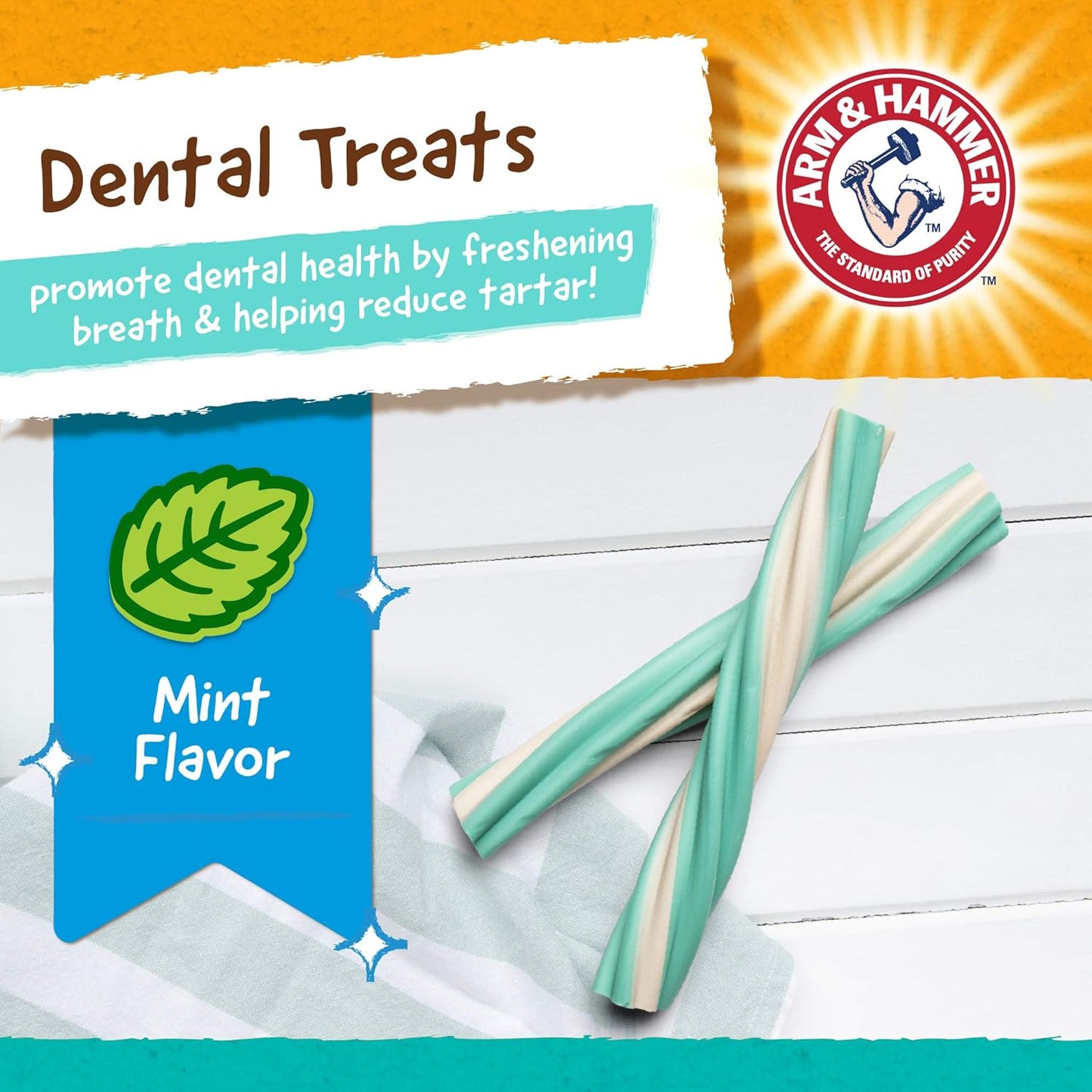 Dental Treats Twisters Fresh Breath - Mint