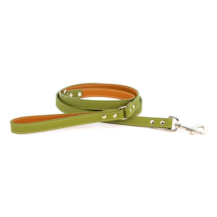 Auburn Dog Lead - Soft Leather - 11 Color Options - 4Ft, 5Ft & 6Ft