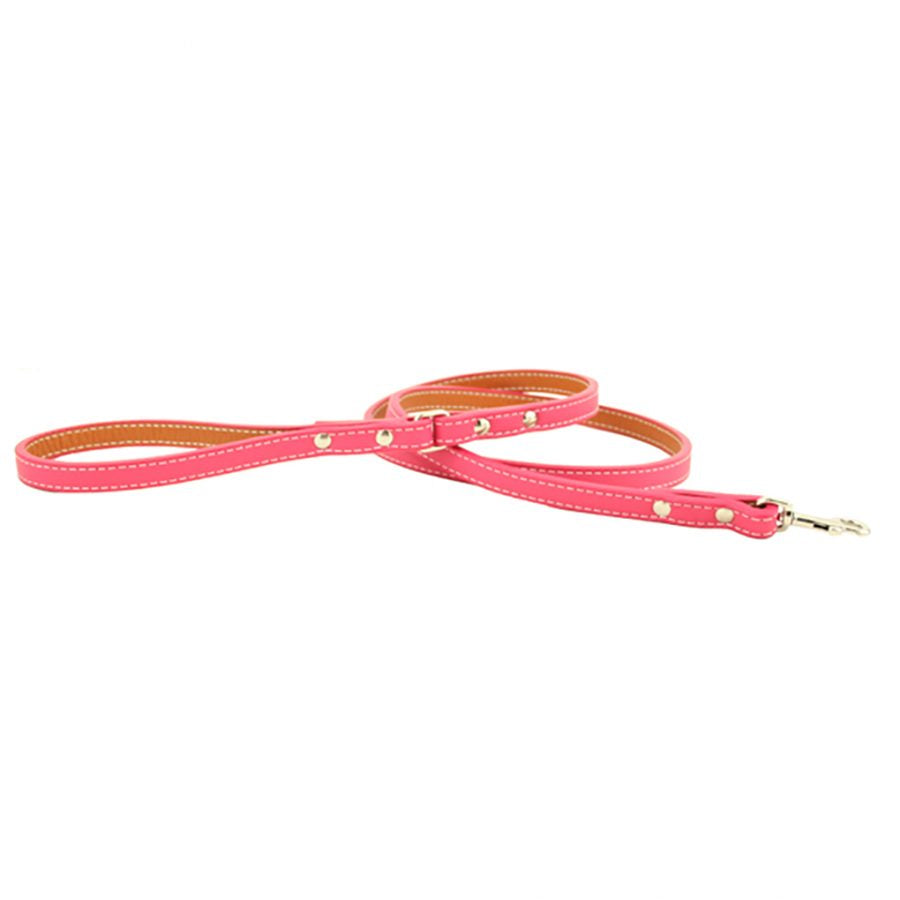 Auburn Dog Lead - Soft Leather - 11 Color Options - 4Ft, 5Ft & 6Ft