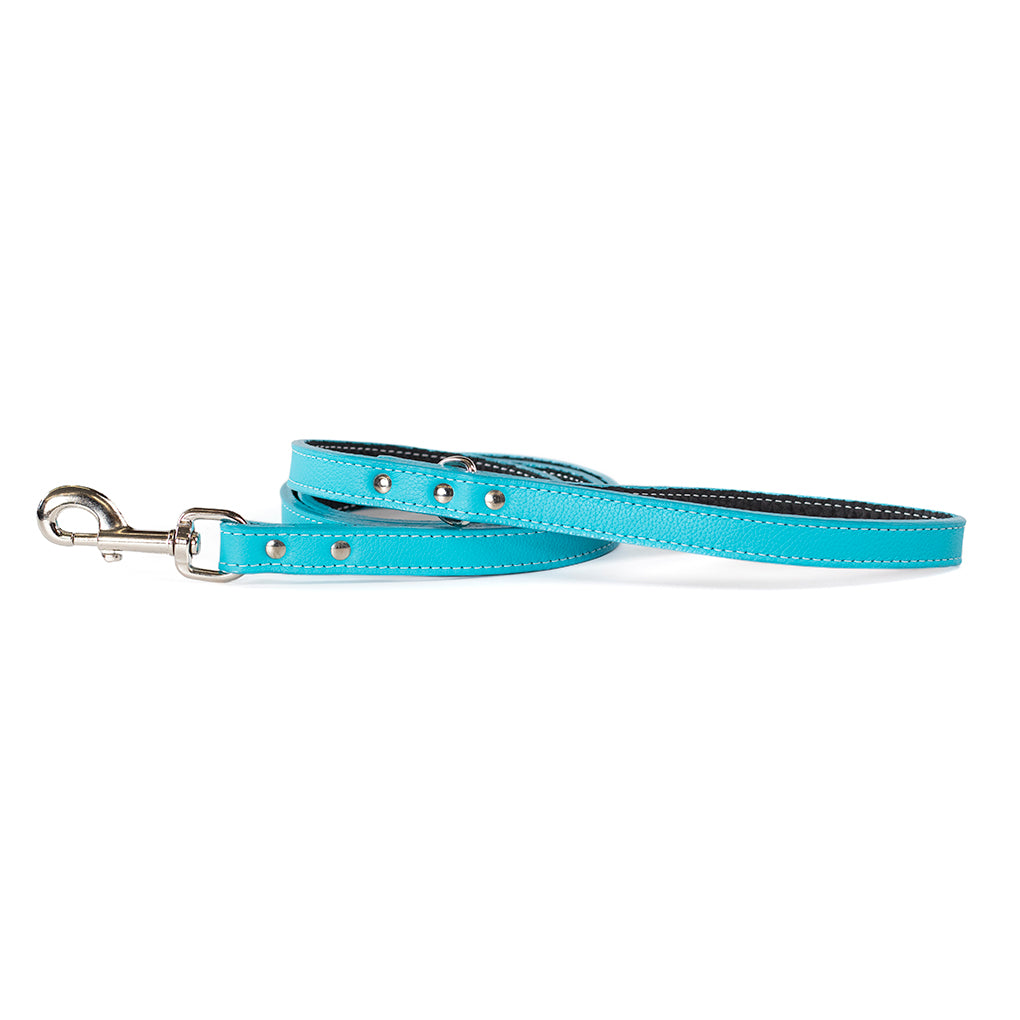 Auburn Dog Lead - Soft Leather - 11 Color Options - 4Ft, 5Ft & 6Ft