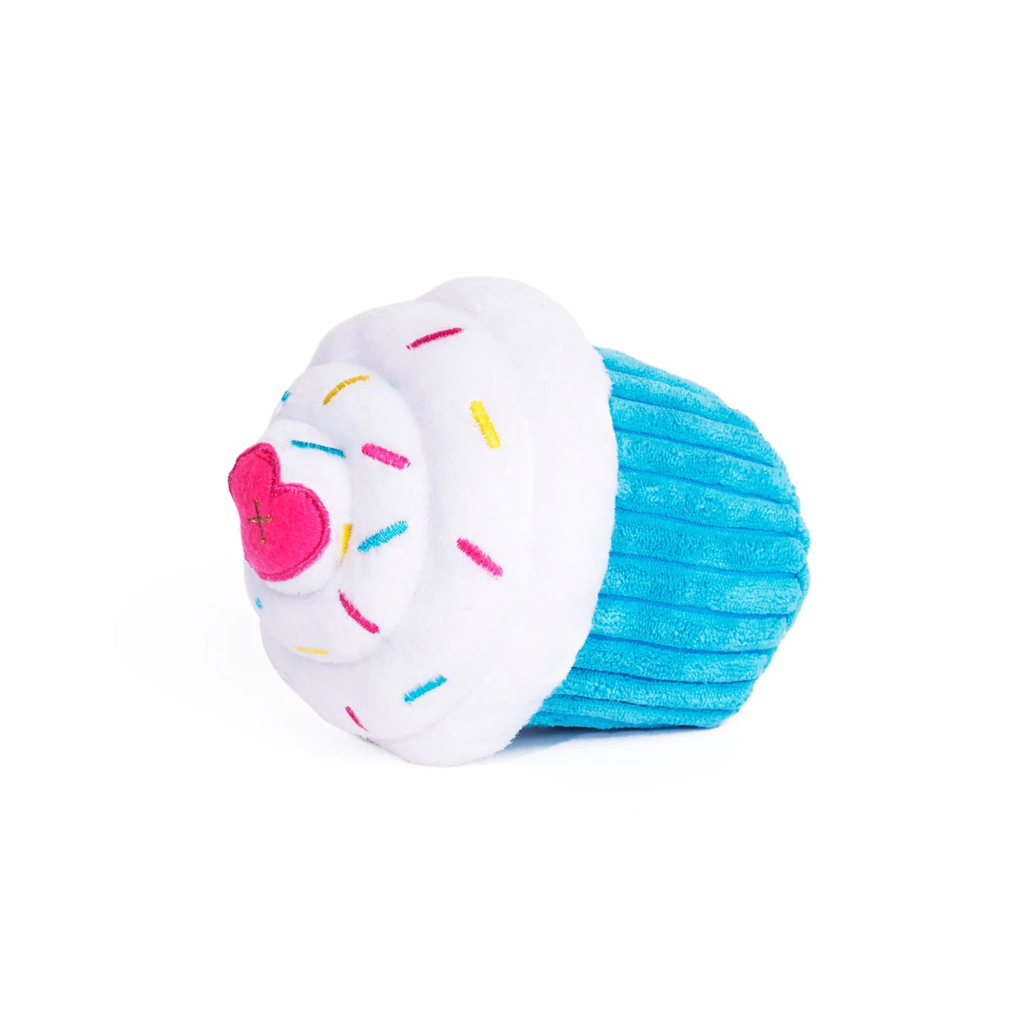 Pink & Blue Happy Birthday Cupcake - Dog Toy