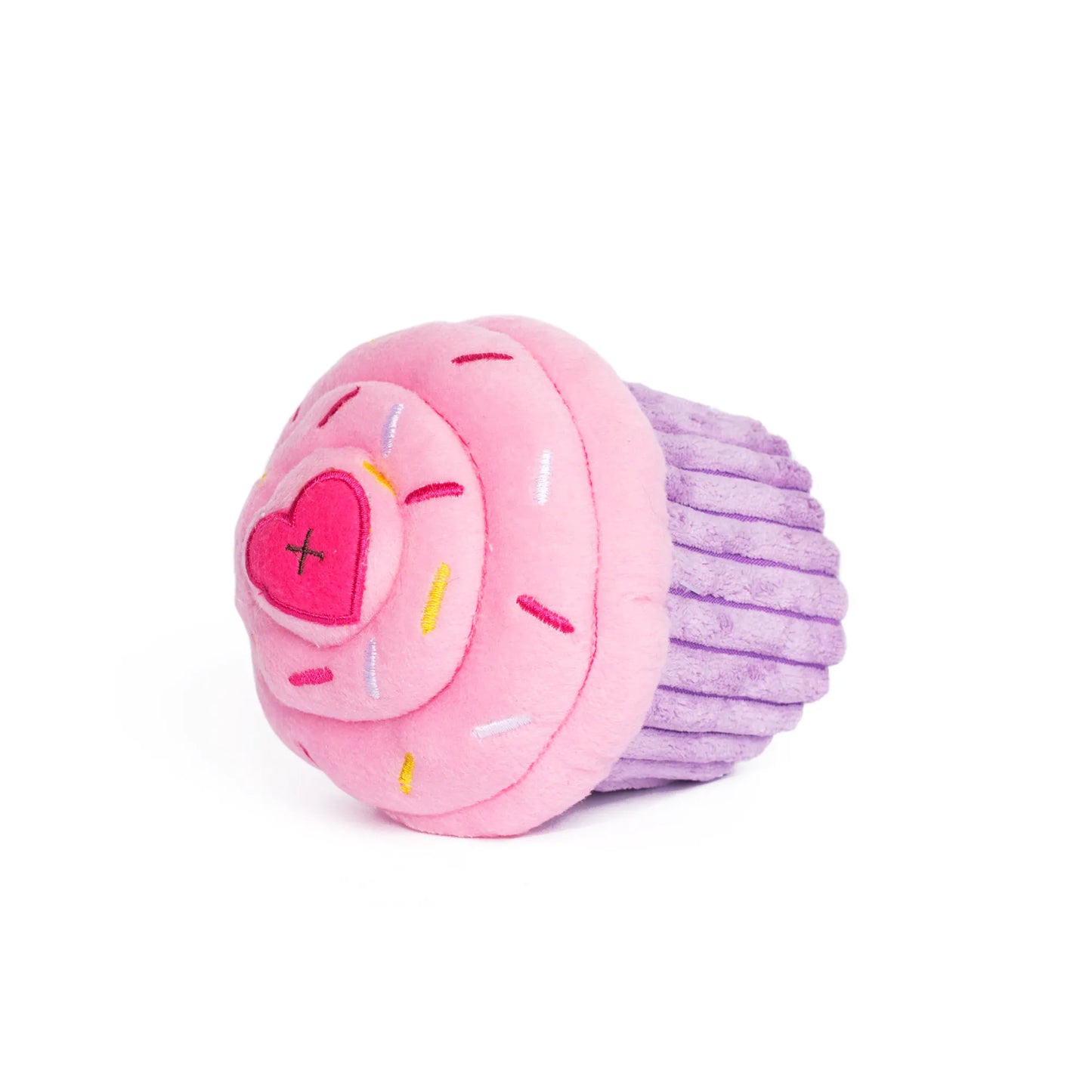 Pink & Blue Happy Birthday Cupcake - Dog Toy