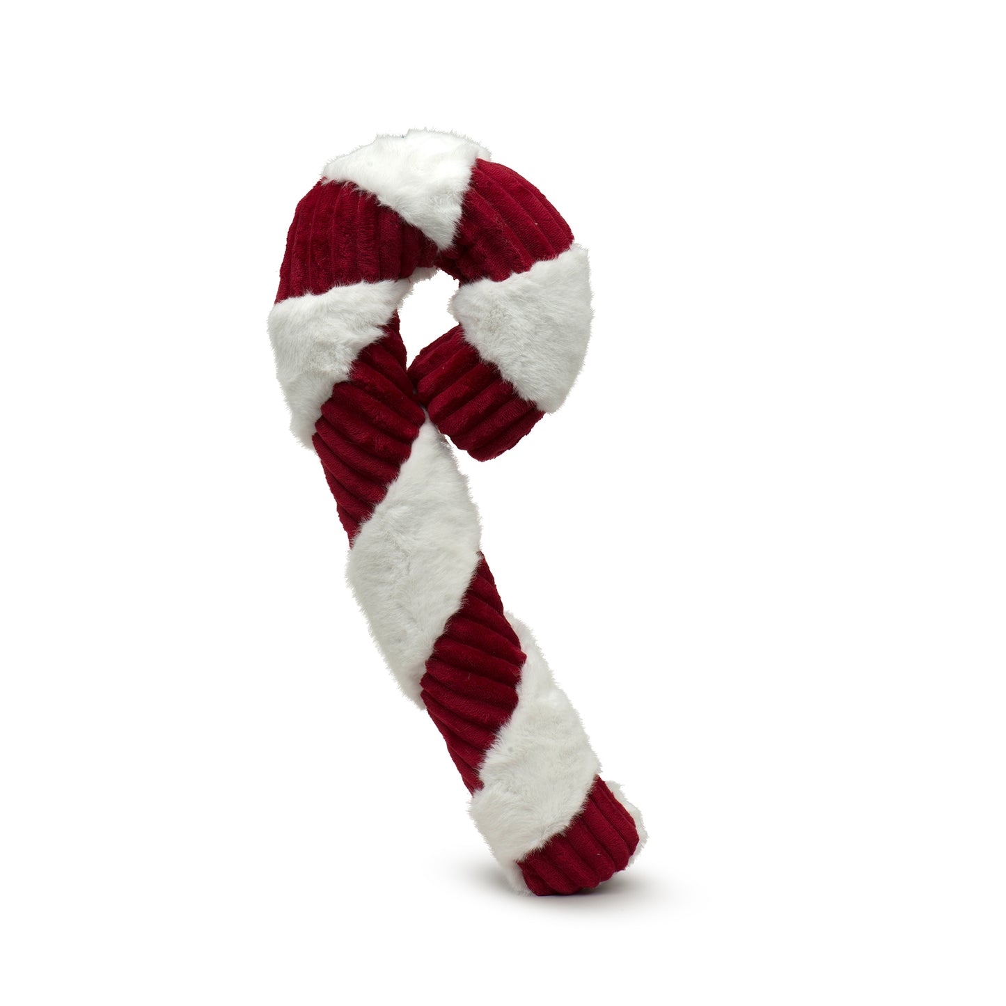 Christmas - Holiday Candy Cane Plush Dog Toy - 2 Sizes