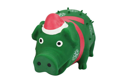 Christmas - Latex Pig - Dog Toy - 2 color option