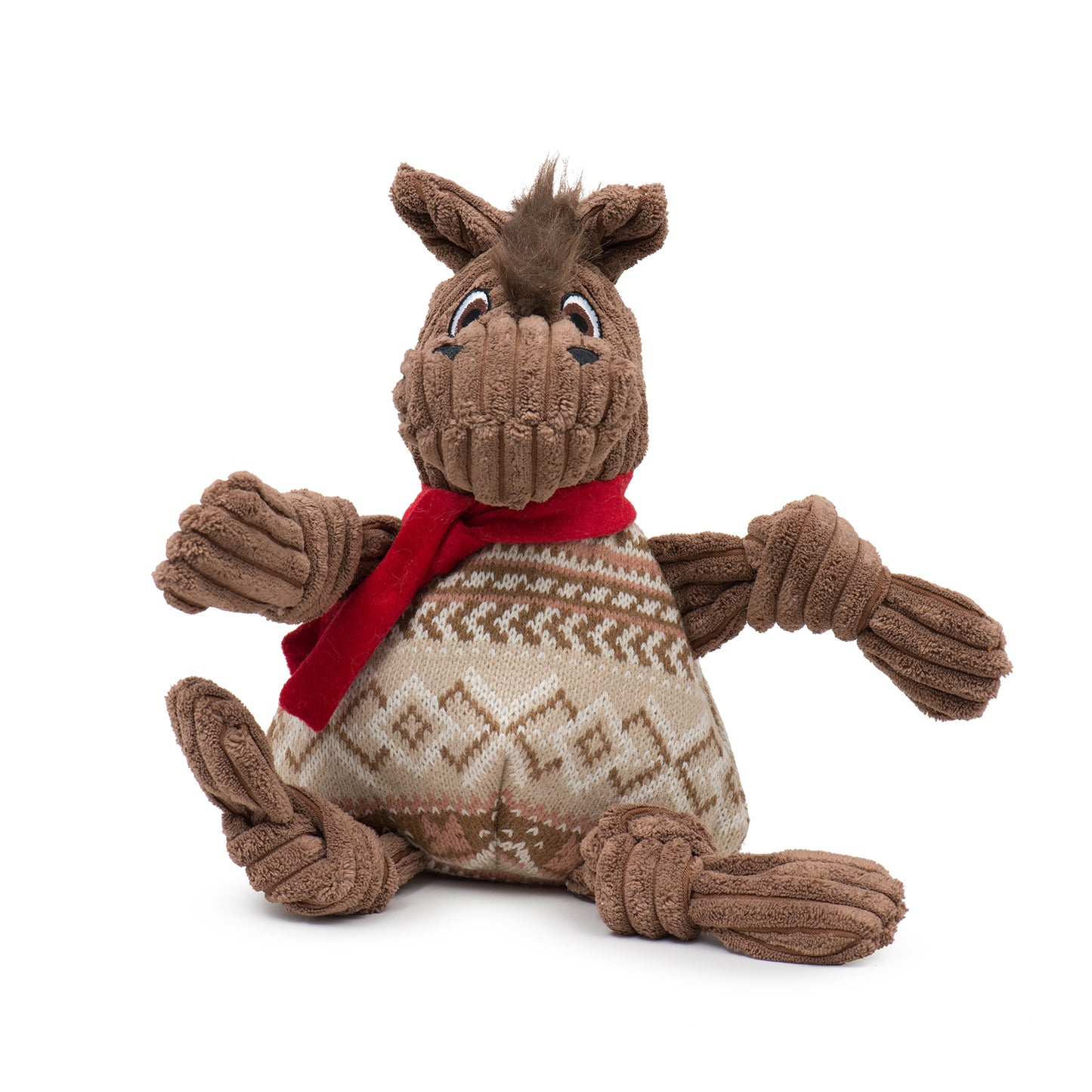 Holiday Cinnamon Horse Knottie - Dog Toy - 2 Sizes