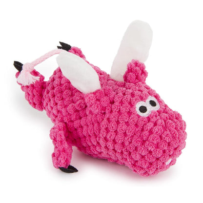 Mini - Flying Pink Pig - Chew Guard Technology - Plush Squeaker Dog Toy