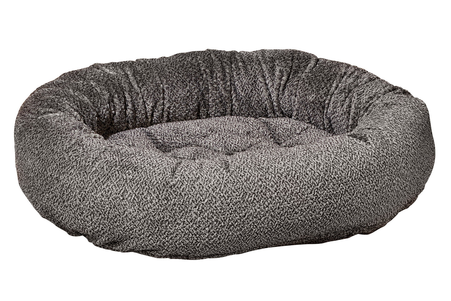 Microvelvet - Donut Bed - Grey Owl - Dog Bed