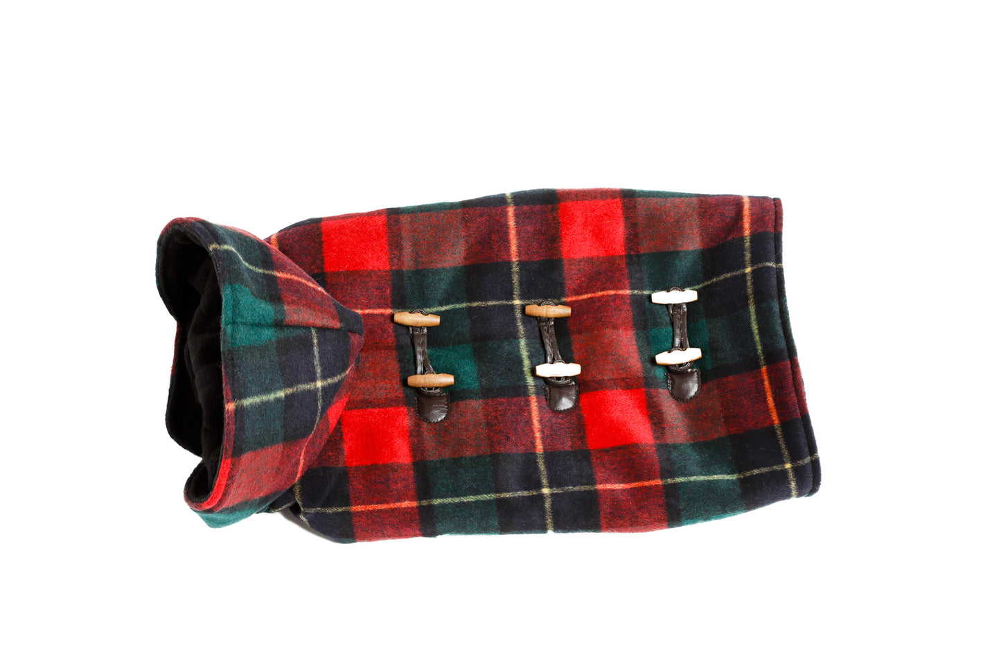 Toggle Hooded - Red or Brown Plaid