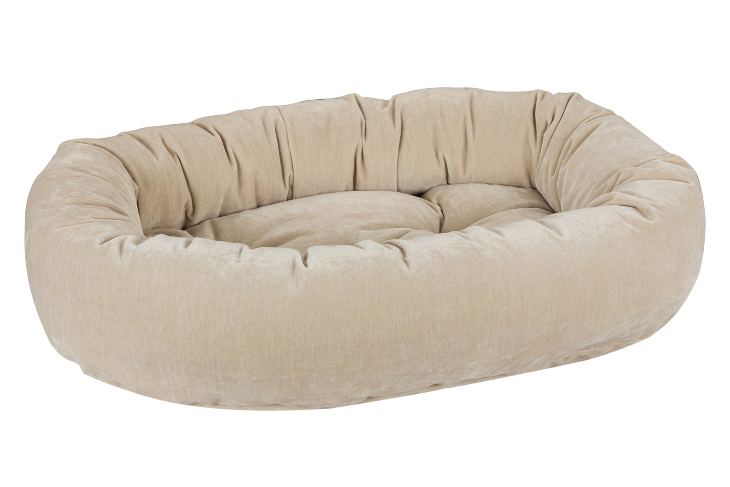 Microvelvet - Donut Bed - Linen - Dog Bed