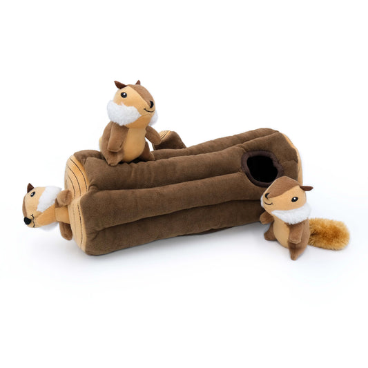 Plush Toy - Burrow Log - Woodland Friends Zippy Burrow - Hide a Toy