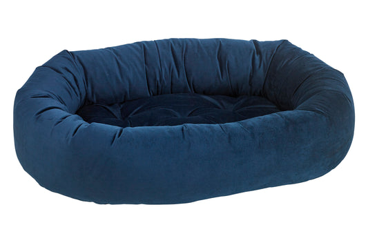 Microvelvet - Donut Bed - Navy - Dog Bed