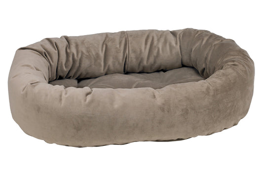 Microvelvet - Donut Bed - Pebble - Dog Bed