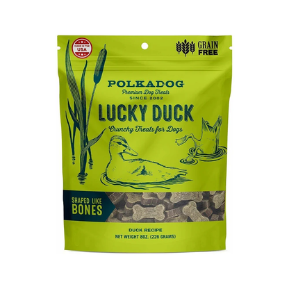 Lucky Duck Bone Shaped treats 8 oz