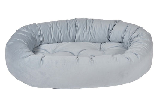 Microvelvet - Donut Bed - Powder Blue - Dog Bed