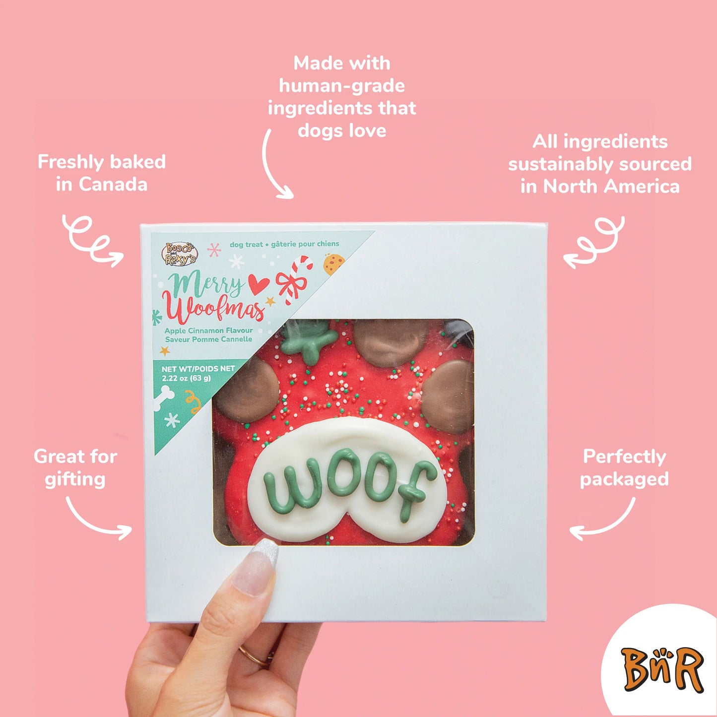 Christmas - Woof Paw Cookie - Dog Treat