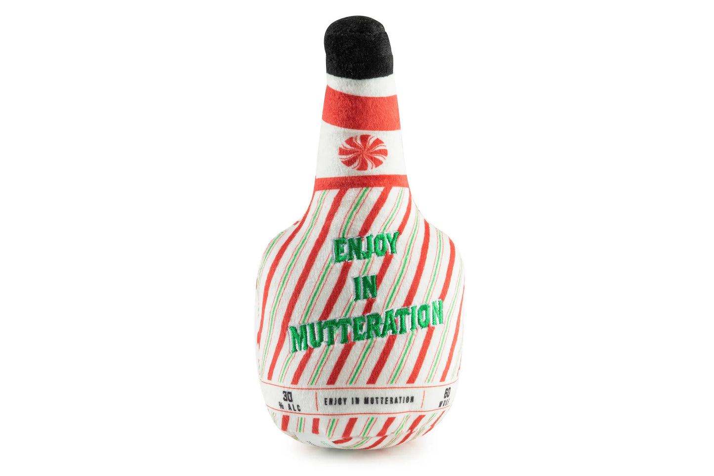 Christmas - Puppermint Schnapps Bottle - Dog Toy