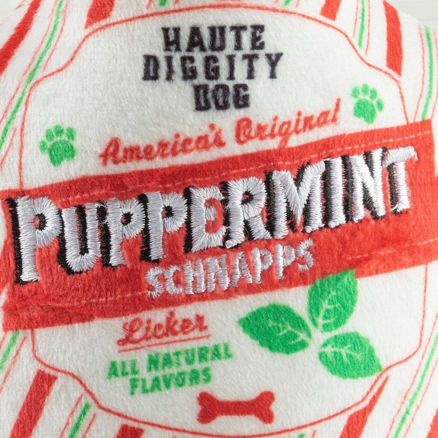 Christmas - Puppermint Schnapps Bottle - Dog Toy