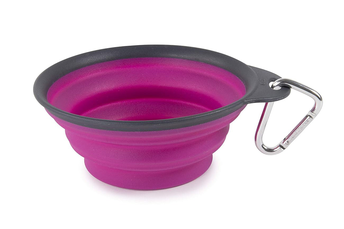 Dog Bowl - Rubber Travel Bowl - 3 Color Options - 2 Sizes