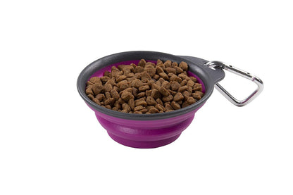 Dog Bowl - Rubber Travel Bowl - 3 Color Options - 2 Sizes