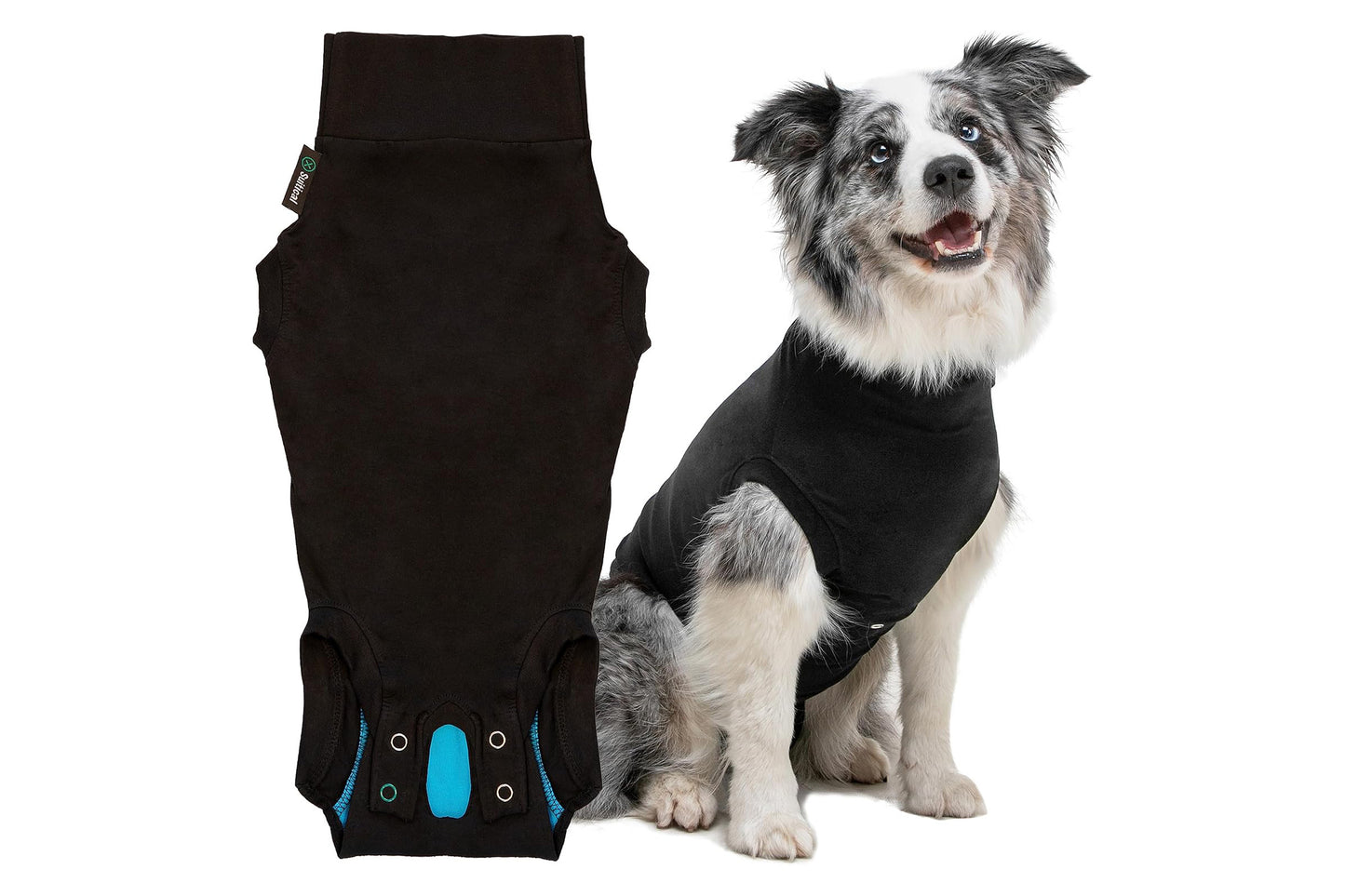 Suitical Recovery Suit for Dogs - Black