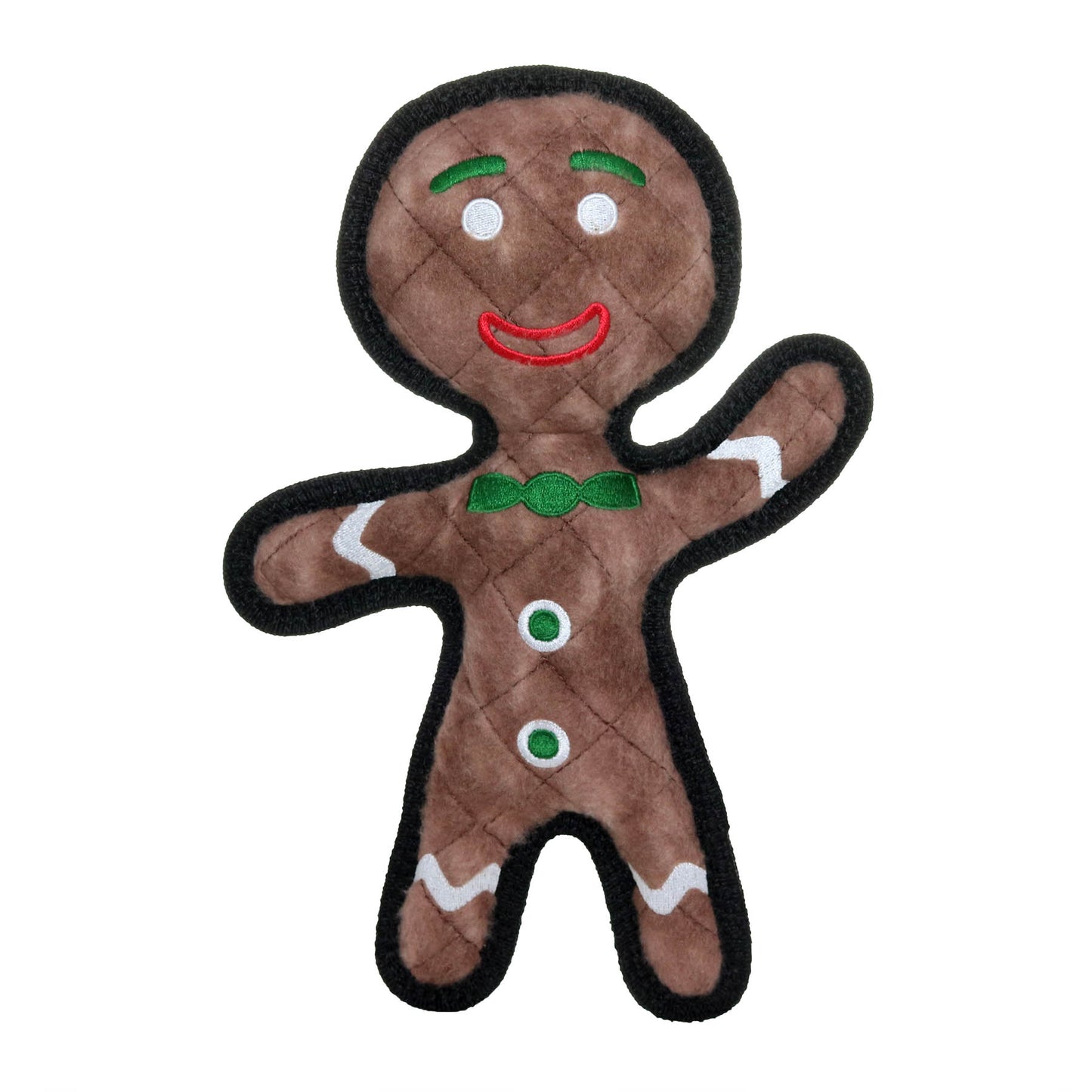 Christmas - Holiday Durable Chew Dog Toys - Gingerbread Man - 2 Sizes