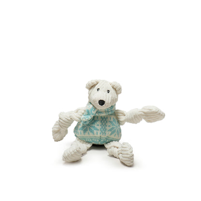 Christmas - Holiday Polar Bear Knottie - Dog Toy - 2 Sizes