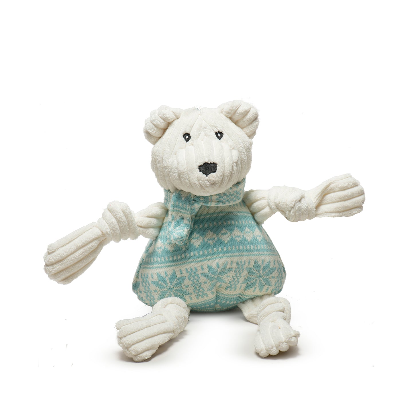 Christmas - Holiday Polar Bear Knottie - Dog Toy - 2 Sizes