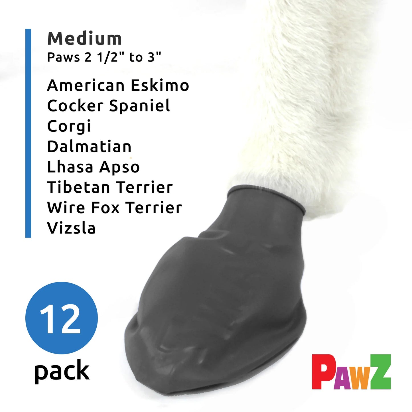 Pawz Boots - Black Rubber - Dog Boot