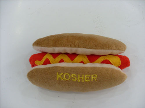 Hanukkah - Dog Toy - Kosher Hot Dog