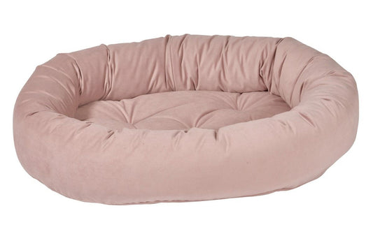 Microvelvet - Donut Bed - Rosewood - Dog Bed