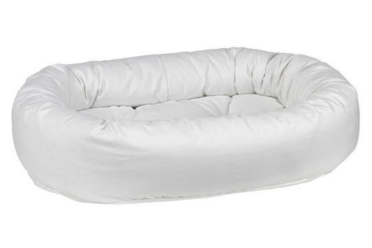 Microvelvet - Donut Bed - Snowflake - Dog Bed