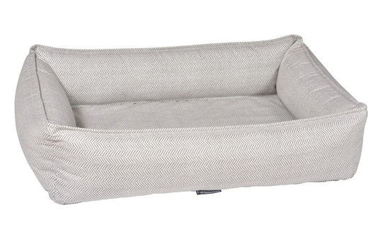 Lounger - Taupe Herringbone - Dog Bed