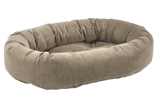 Microvelvet - Donut Bed - Toffee - Dog Bed