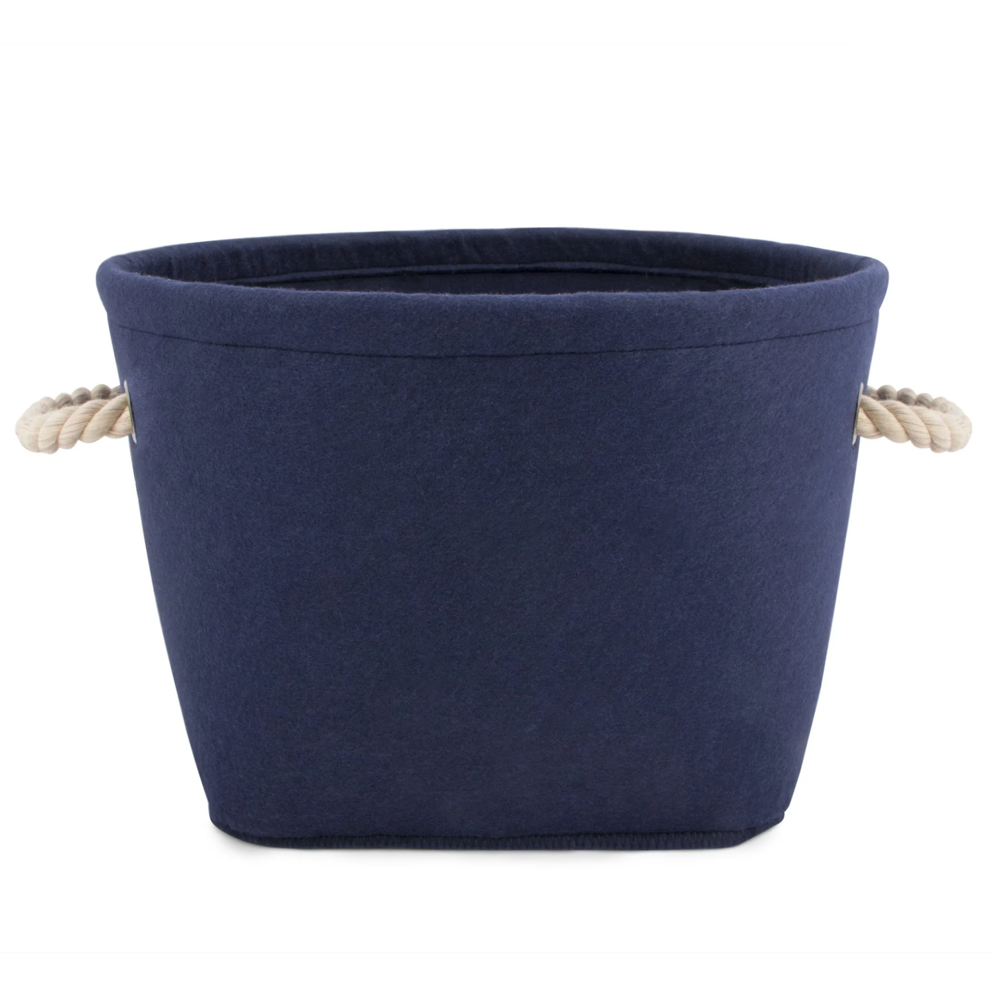 Bin - Navy Felt Toy Storage Bin